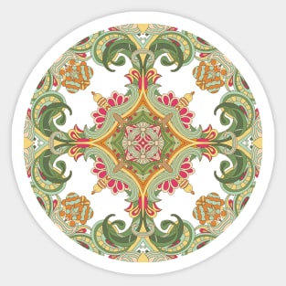 Paisley Circle Pattern Sticker